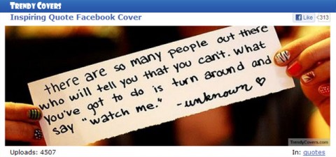 Your Facebook Cover can "tell it like it is" with TrendyCovers